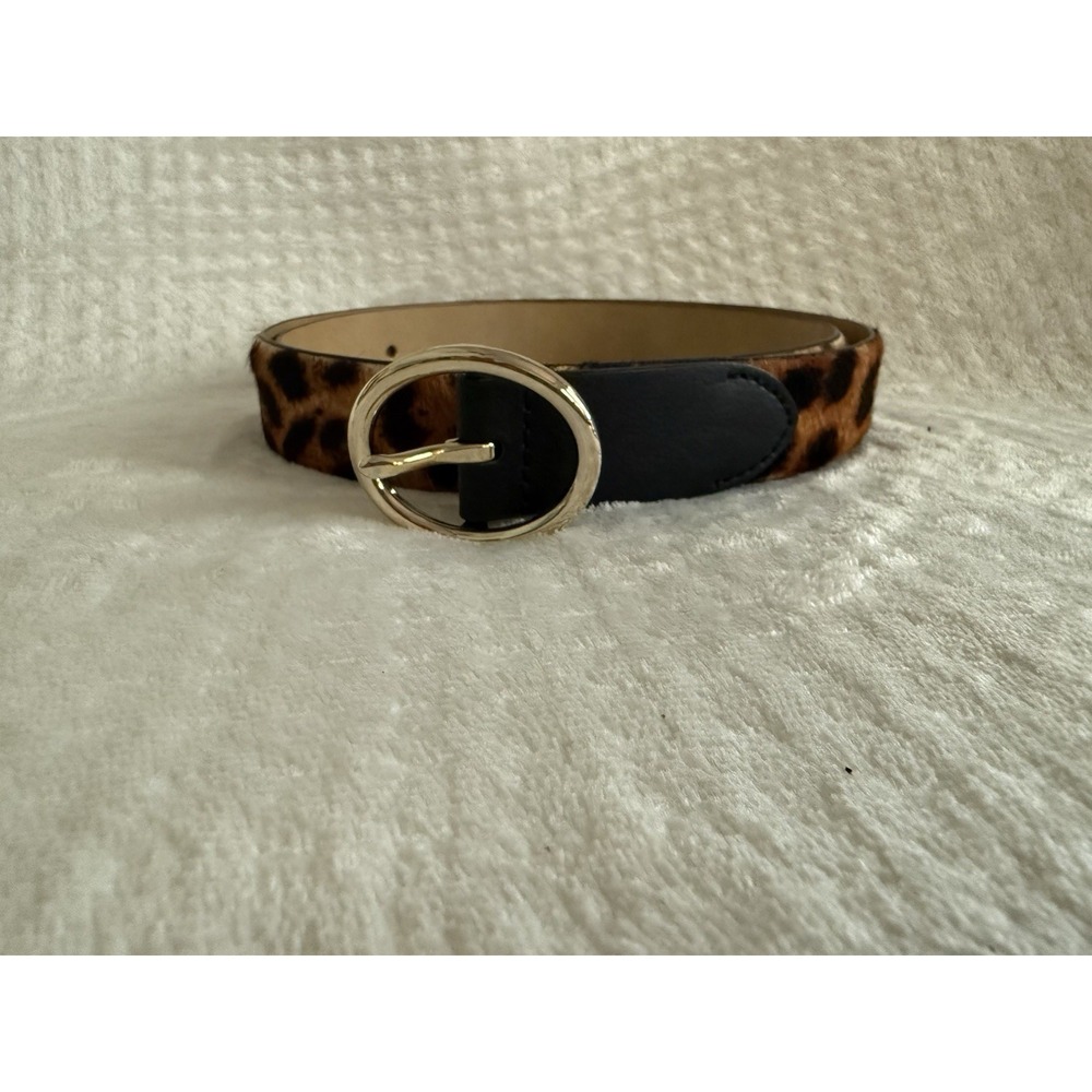 Talbots Cheetah Print Belt Size M